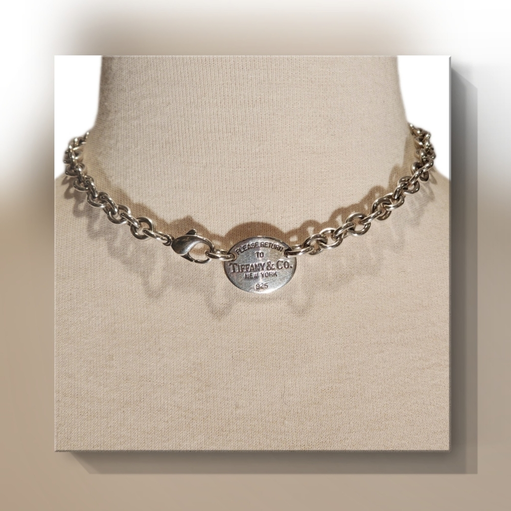 Tiffany & Co. Return to Tiffany Tag Charm Link Necklace